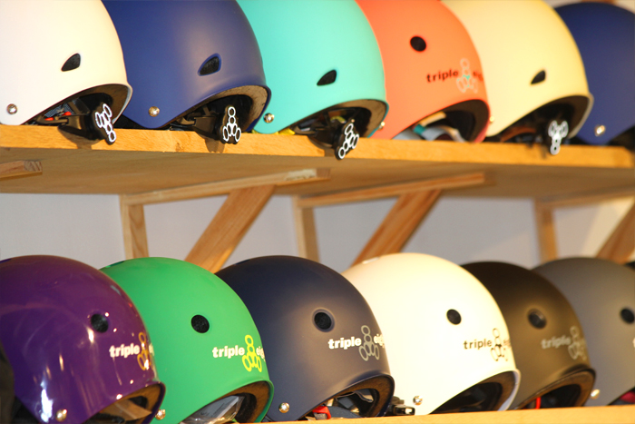 Skateboarding helmets and protections