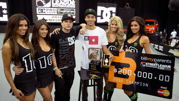 Nyjah Huston vince la SLS 2012